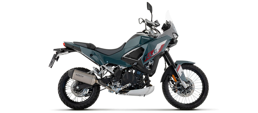 Arrow Explorer Titanium Slip Ons - Kawasaki KLE500/KLE500 SE