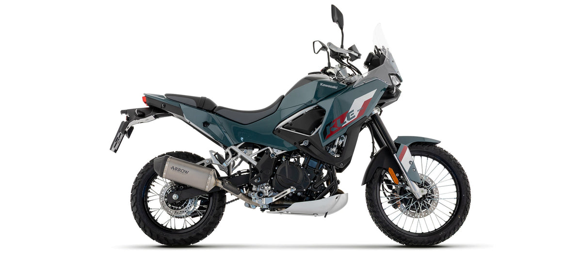 Arrow Explorer Titanium Slip Ons - Kawasaki KLE500/KLE500 SE