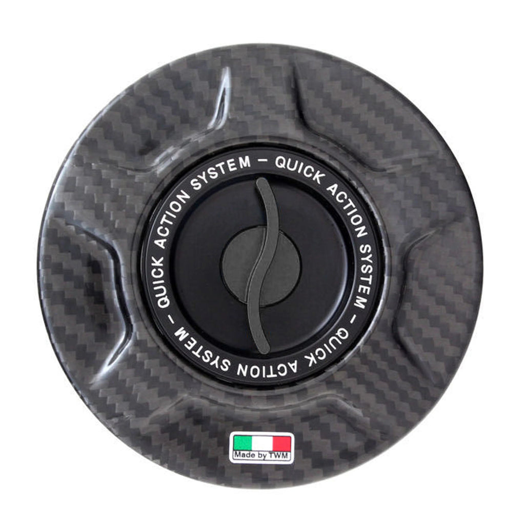 TWM Quick Action Carbon Gas Cap For Aprilia - Aprilia RSV4/RSV4 R