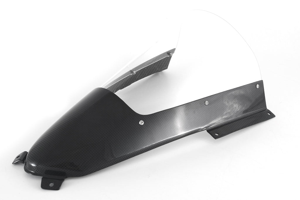 Fullsix Carbon Carbon Windscreen - Clear + 30mm - Ducati Panigale V4