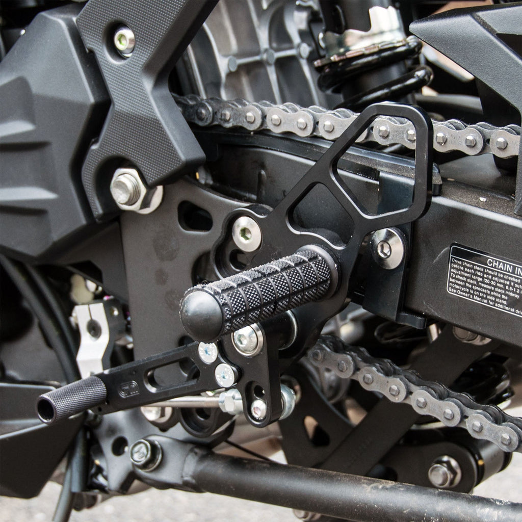 Woodcraft 2018-23 Kawasaki Ninja400, 2019-23 Z400, Ninja500 Complete Rearset