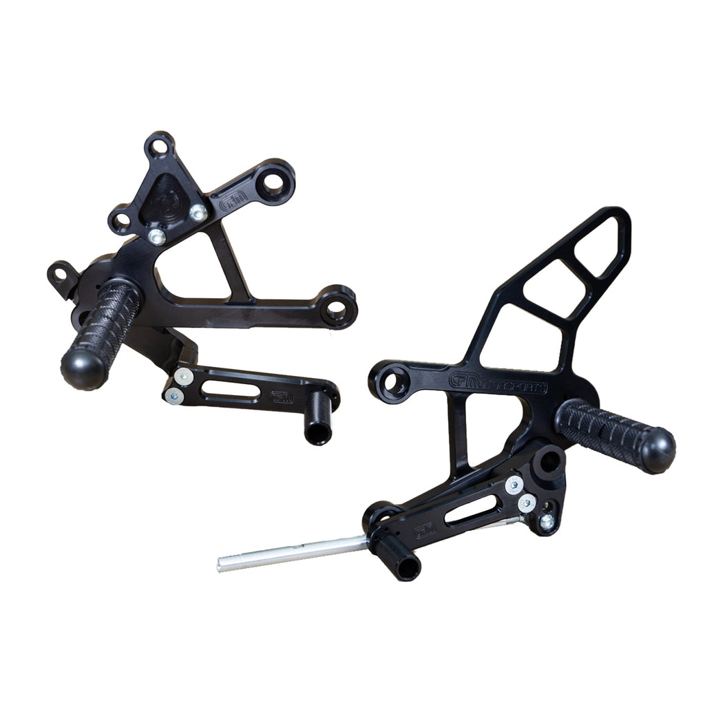 Woodcraft 2009-12 Kawasaki ZX-6R Complete Rearset - STD / GP Shift