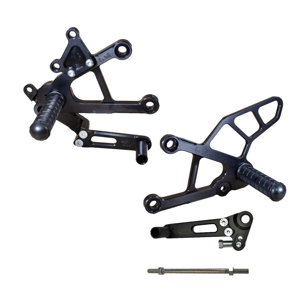 Woodcraft 2013-18 Kawasaki ZX636 Complete Rearset - STD/GP Shift