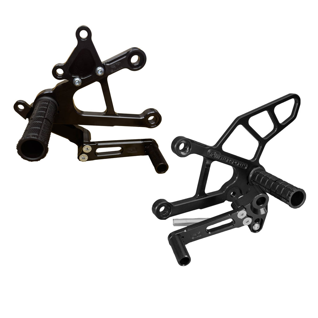 Woodcraft Kawasaki ZX636 Complete Rearset Kit - STD/GP Shift