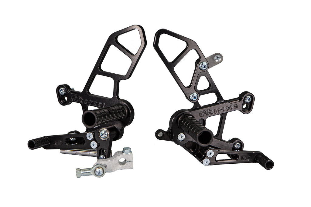 Woodcraft Kawasaki Ninja ZX10 Complete Rearset Kit w/ Pedals - STD/GP Shift