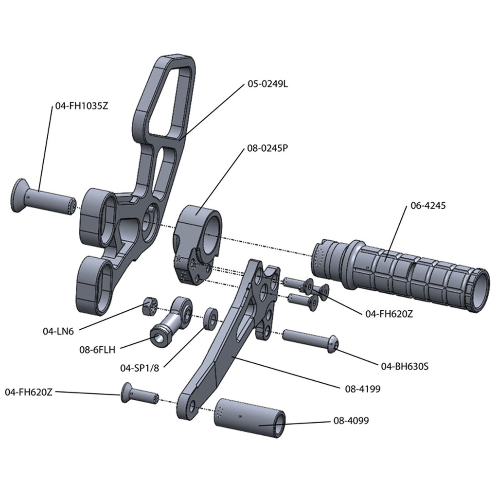 Woodcraft Suzuki GSX-R1000 Rearset