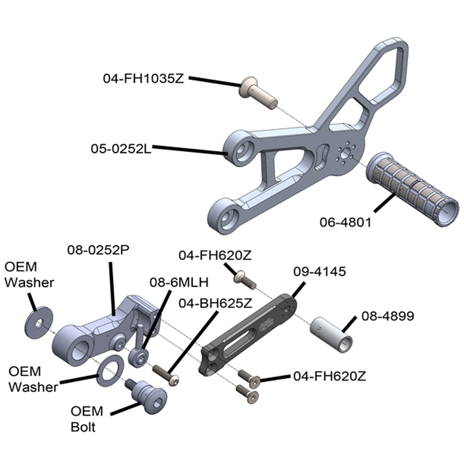 Woodcraft Suzuki GSX-R1000 Rearset