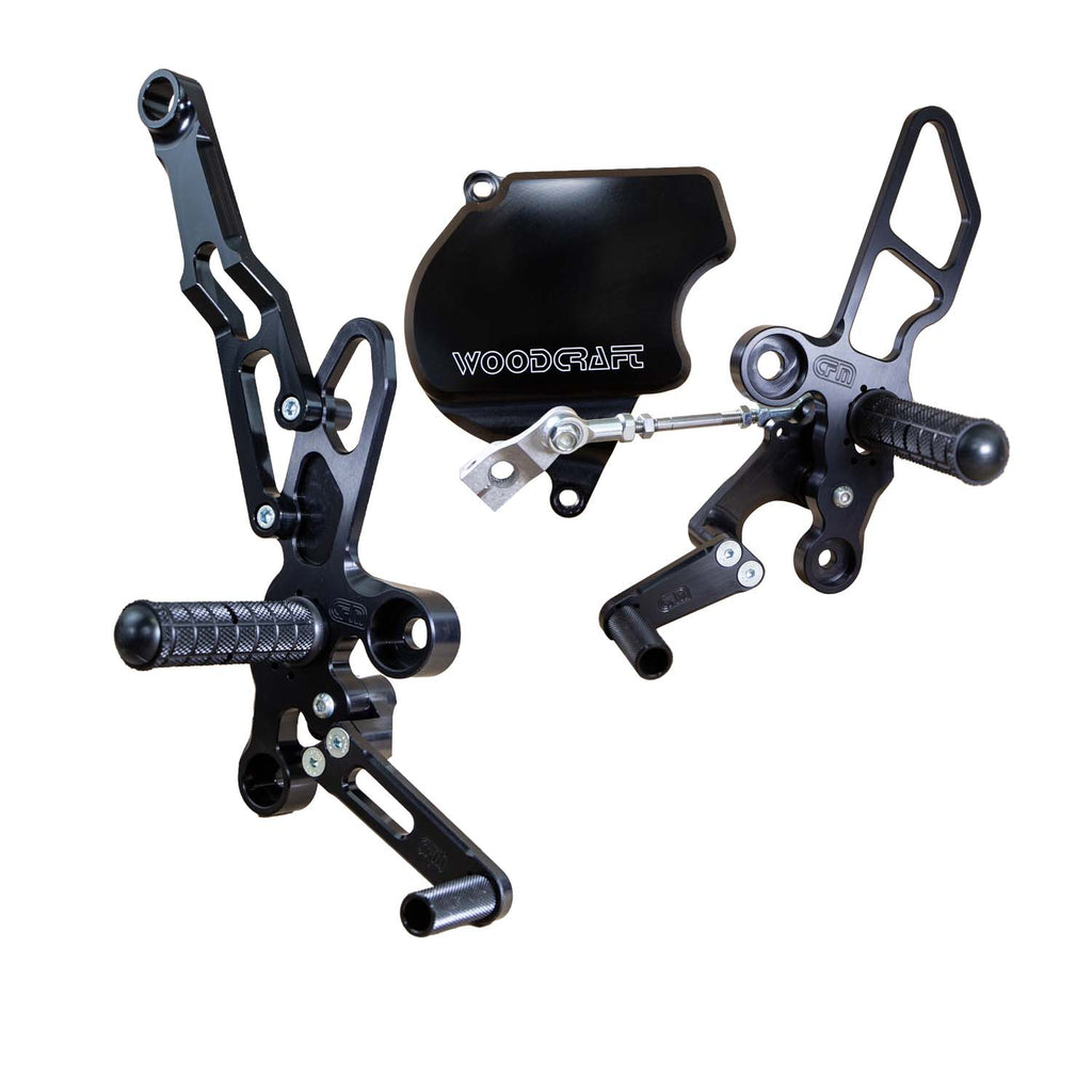 Woodcraft Honda Grom Complete Rearset Kit w/ Pedals