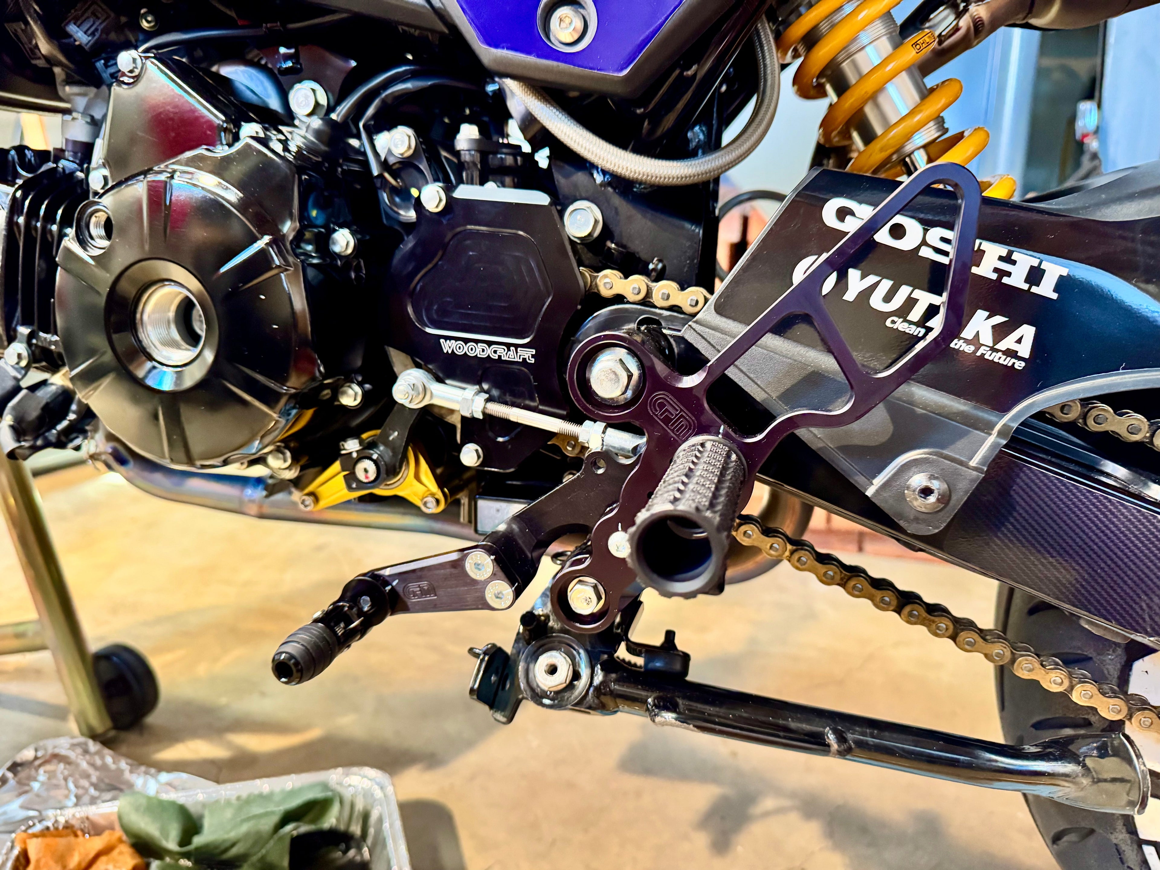 Woodcraft Honda Grom Complete Rearset Kit w/ Pedals