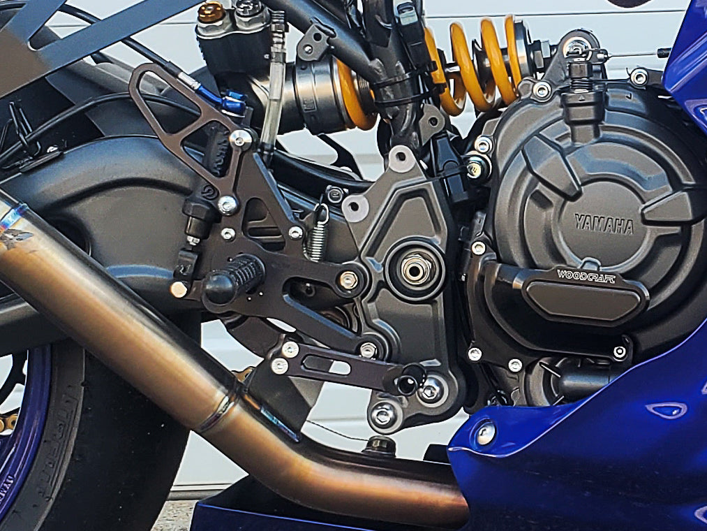 Woodcraft Yamaha YZF-R7 Complete Rearset Kit w/ Pedals