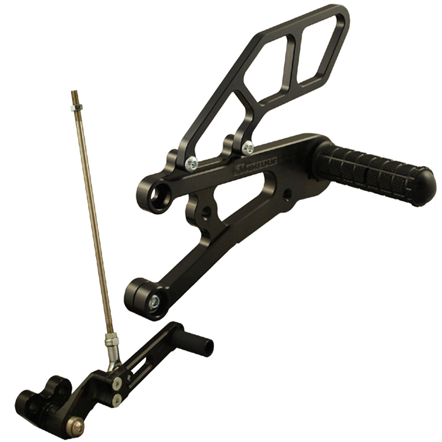 Woodcraft Triumph Daytona 675R Rearset - GP Shift w/QS Rod - RACE USE ONLY (No Side Stand)