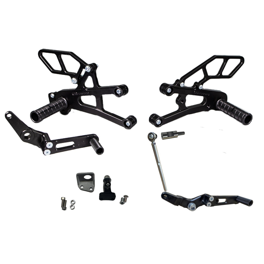 Woodcraft Triumph Daytona Moto 2 Complete Rearset Kit w/Pedals