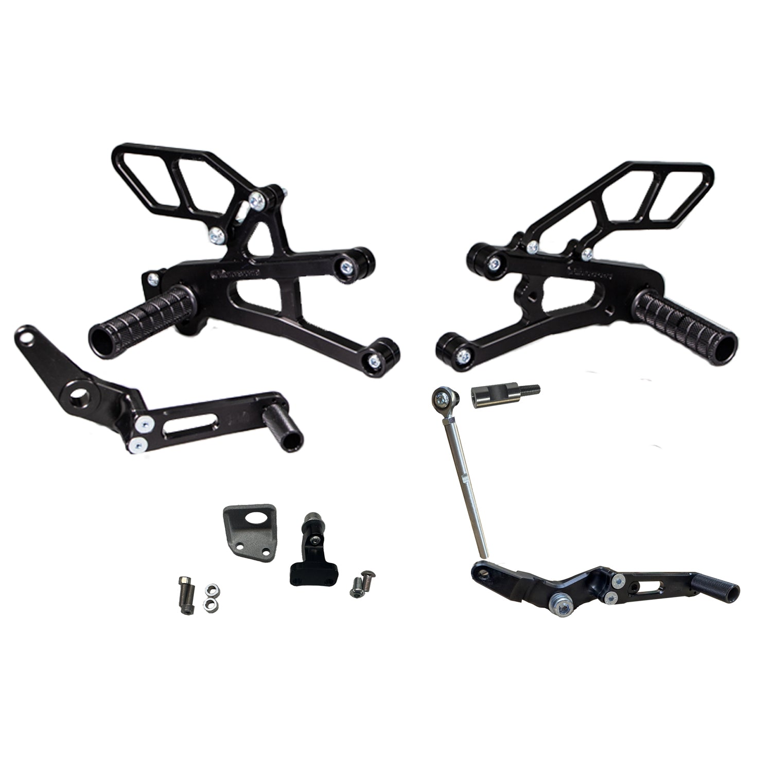 Woodcraft Triumph Daytona Moto 2 Complete Rearset Kit w/Pedals