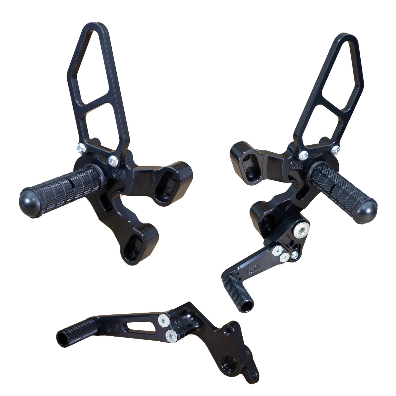 Woodcraft Ducati 848/1098/1198/848 Evo Complete Rearset - Black