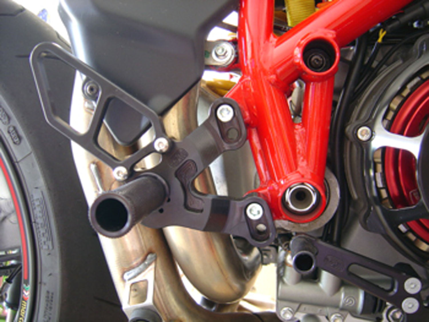 Woodcraft Ducati 848/1098/1198/848 Evo Complete Rearset - Black