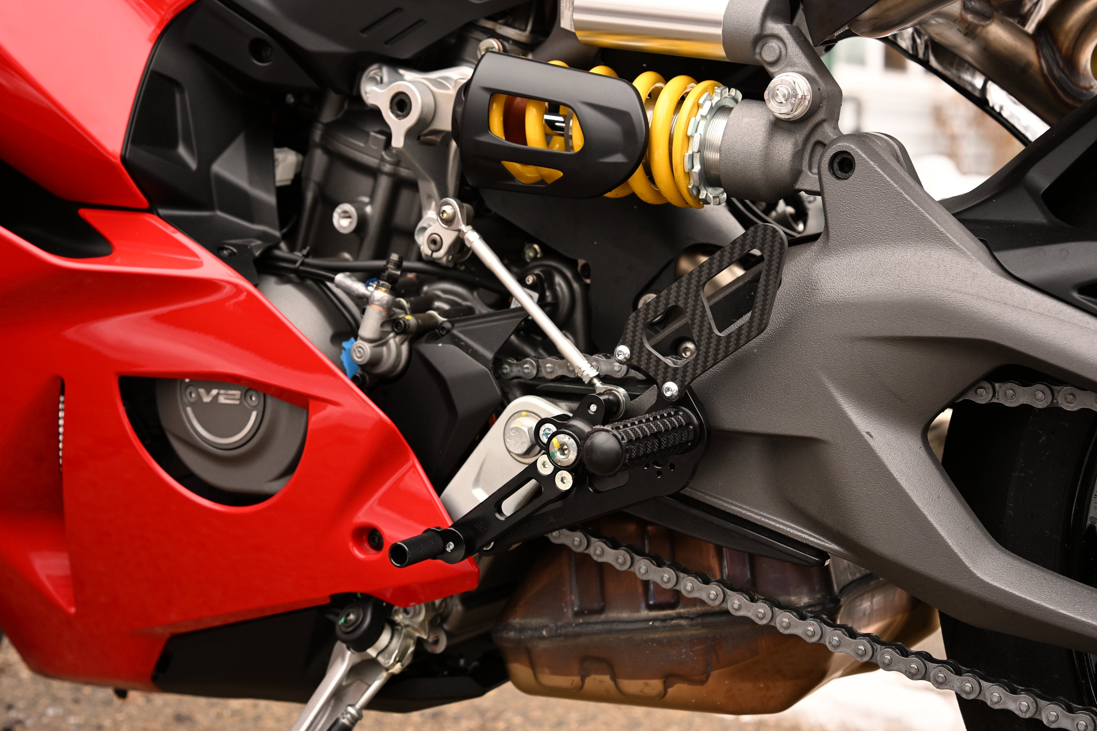 Woodcraft Ducati V2 Complete Rearset