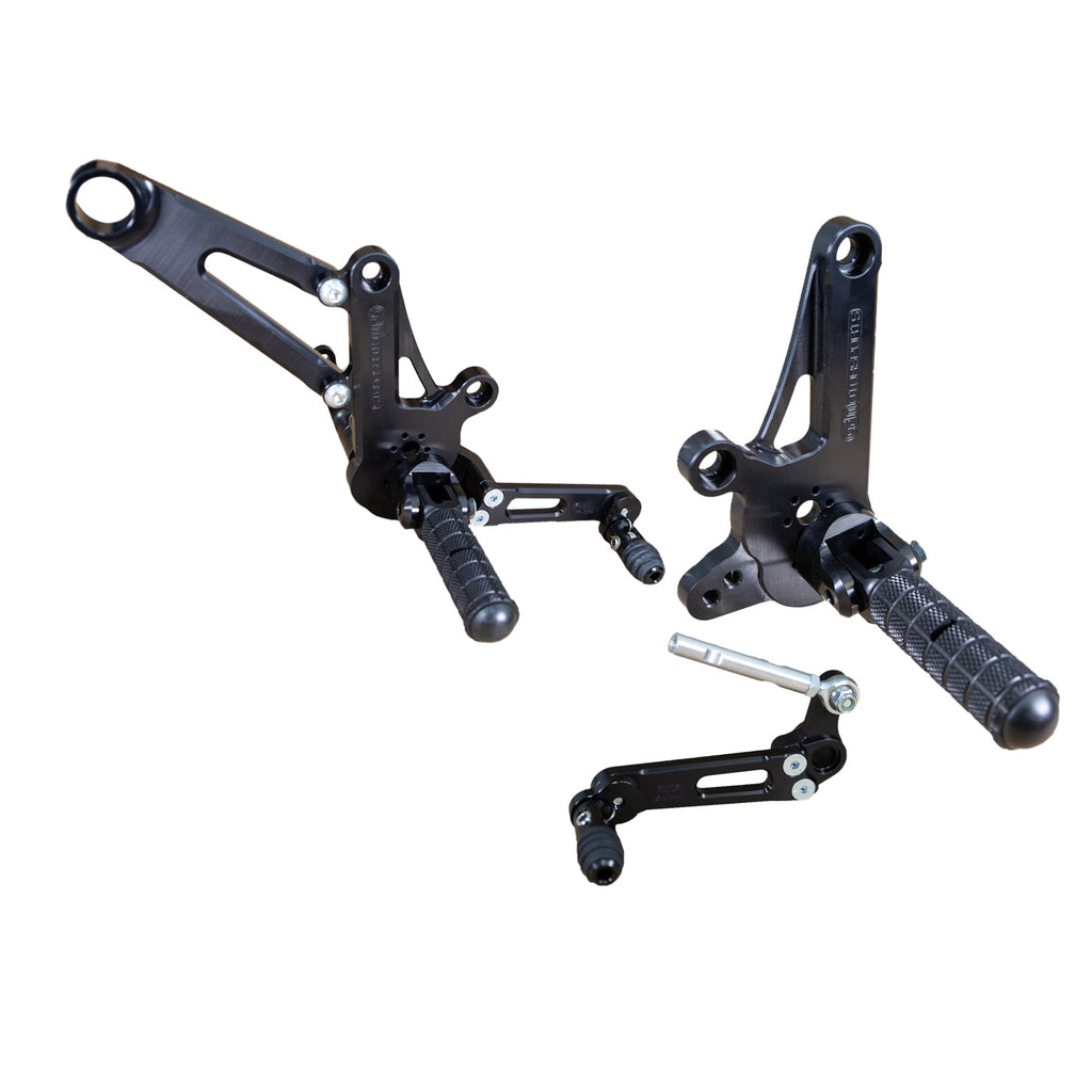 Woodcraft Ducati Diavel GP Shift Adjustable Complete Rearset Kit
