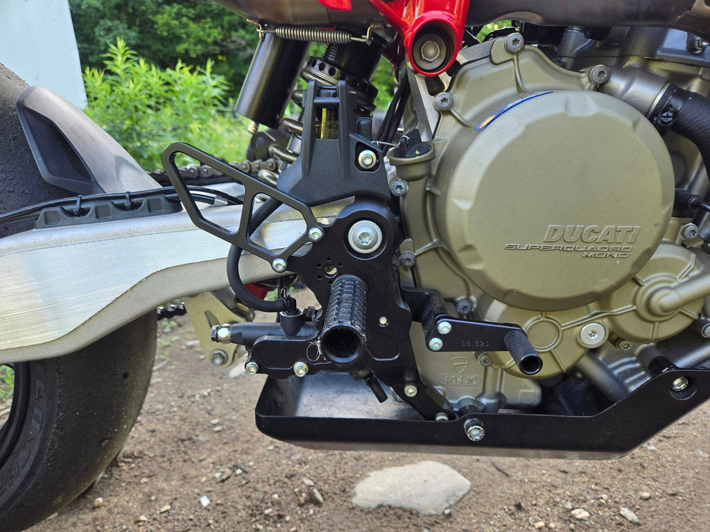 Woodcraft Ducati Hypermotard 698 Mono Rearset Kit - STD Shift