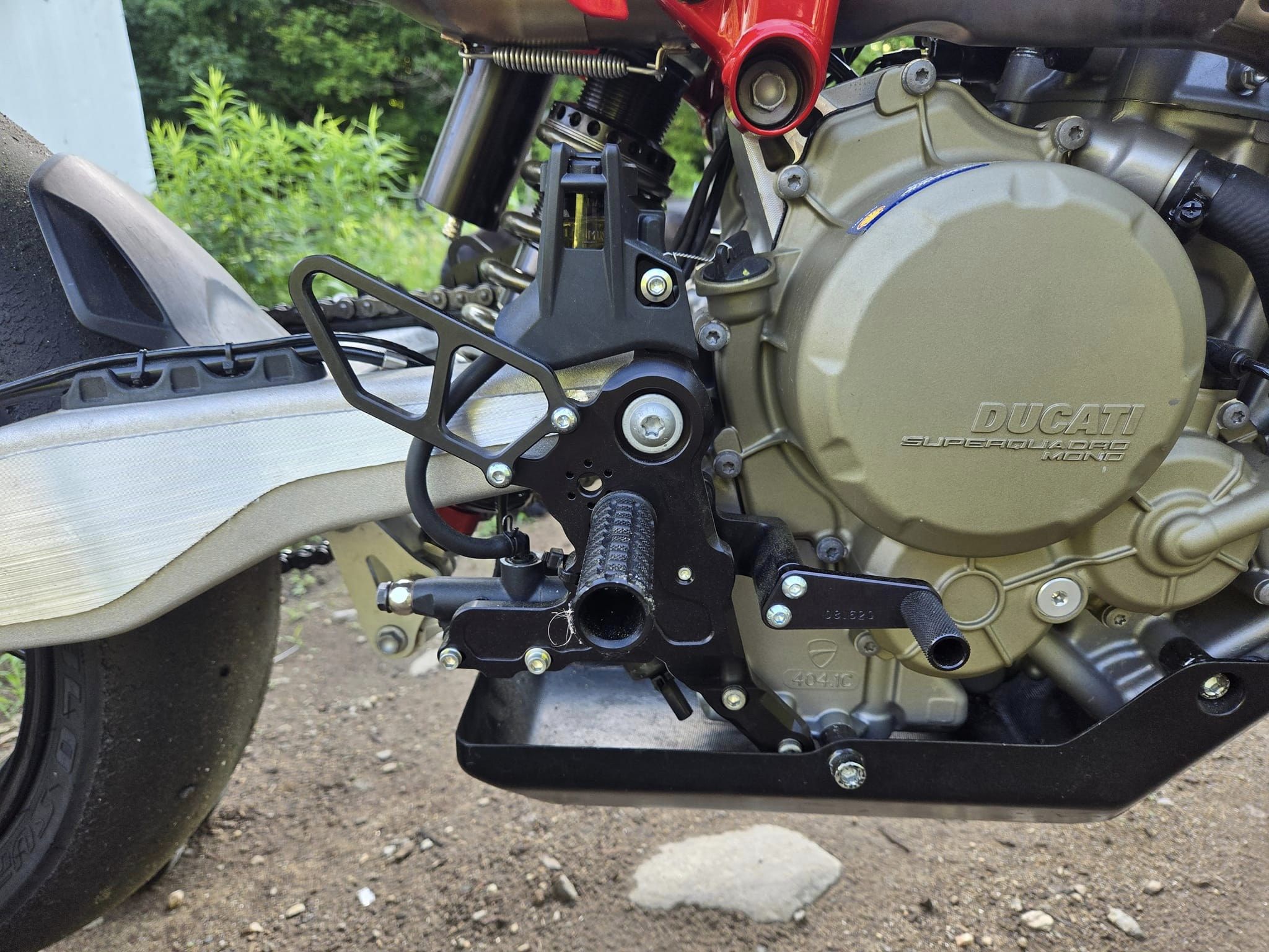 Woodcraft Ducati Hypermotard 698 Mono Rearset Kit - STD Shift