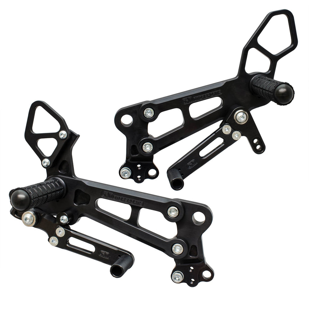 Woodcraft KTM RC390 (Race Only) Complete Rearset Kit w/ Pedals - STD/GP Shift