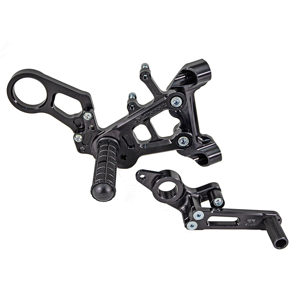 Woodcraft BMW S1000RR Complete Rearset w/ Pedals - STD/GP Shift