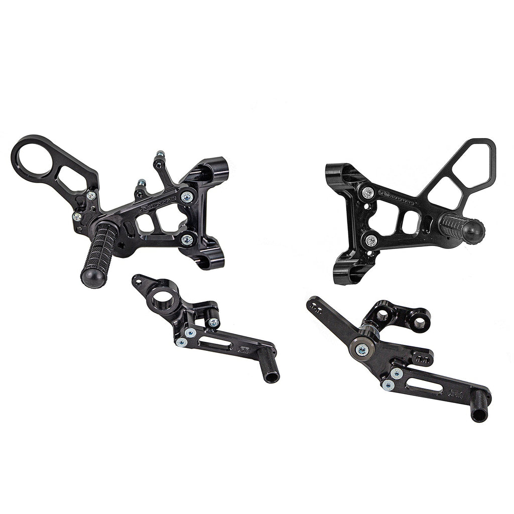 Woodcraft BMW S1000RR Complete Rearset w/ Pedals - STD/GP Shift