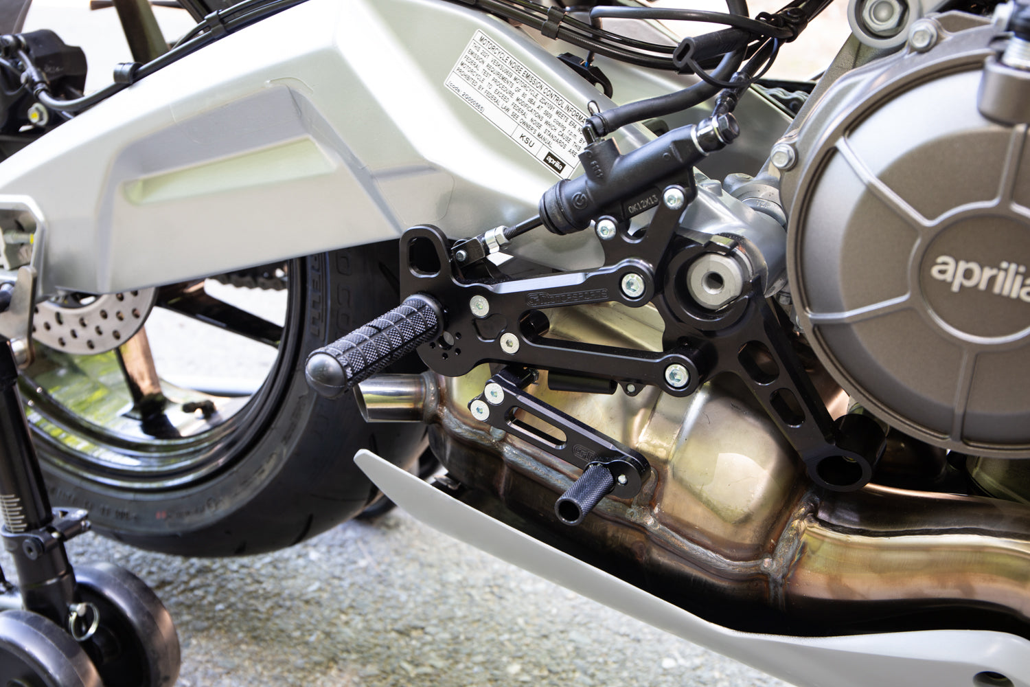 Woodcraft Aprilia RS660 Rearset Kit Complete W/Pedals