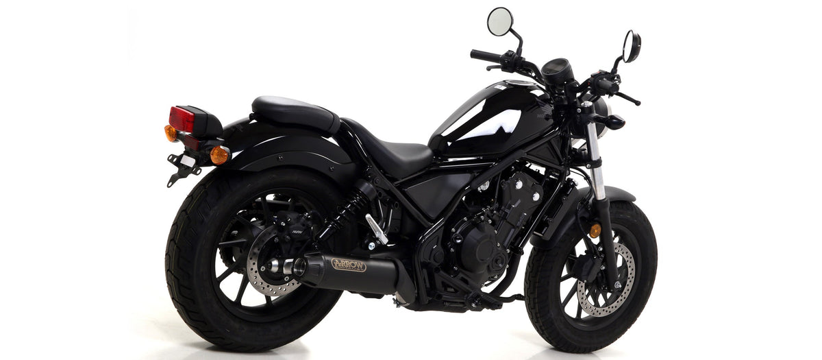 Arrow Rebel Slip On with Carbon Fiber End Cap - Honda CMX500 Rebel 500/CMX500 Rebel 500 ABS
