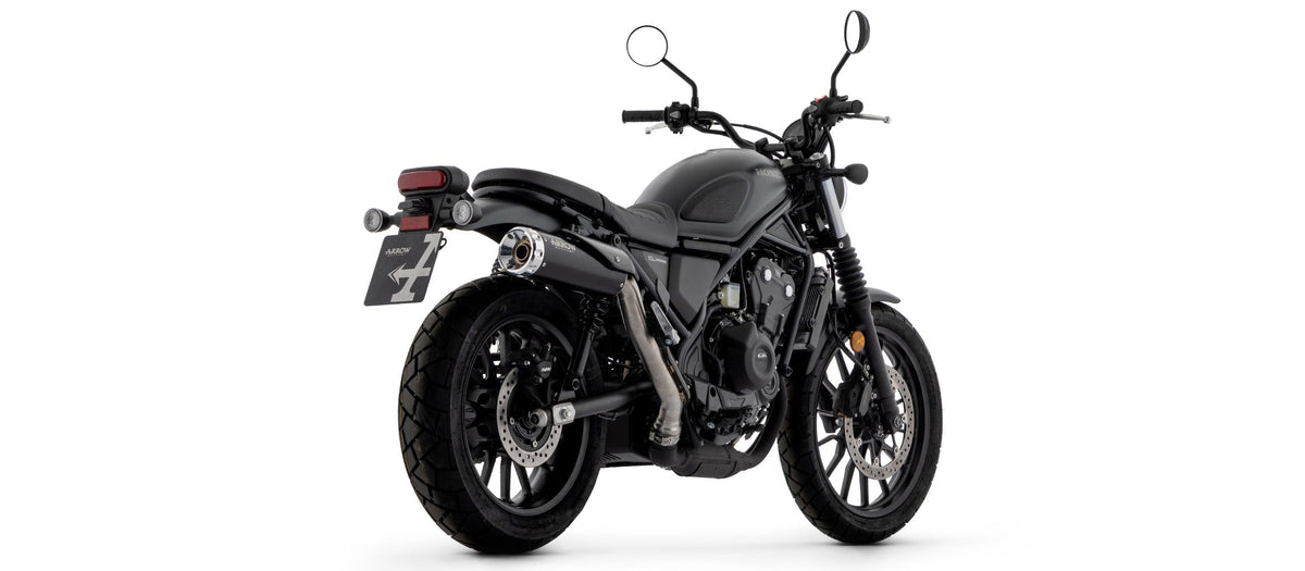 Arrow Rebel Slip On with Aluminium Polish End Cap - Honda SCL500