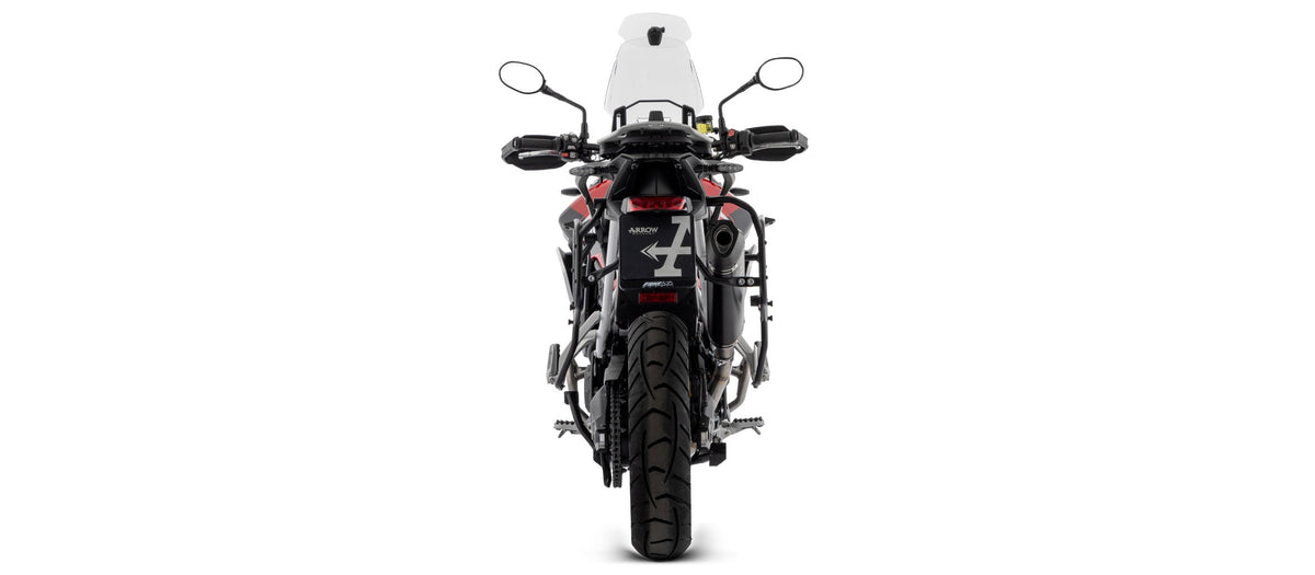 Arrow Veloce Aluminium "Dark" Slip On for Sidebags - Triumph Tiger 900/Tiger 900 GT