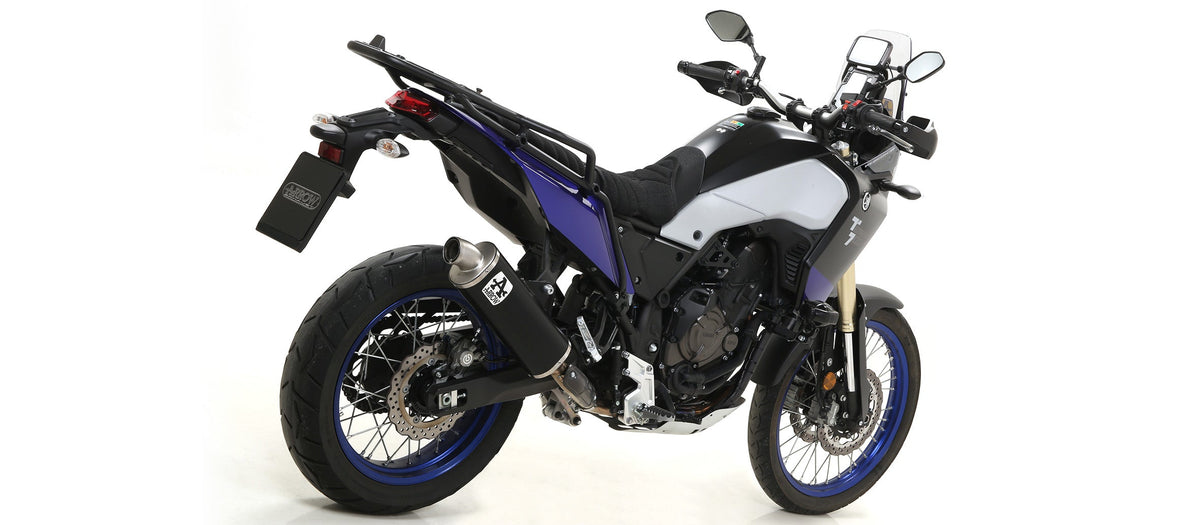 Arrow Indy Race Aluminium "Dark" Slip On with Steel End Cap - Yamaha Tenere 700