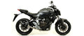Arrow Thunder Aluminium "Dark" Slip On with Carbon End Cap - Yamaha MT-07