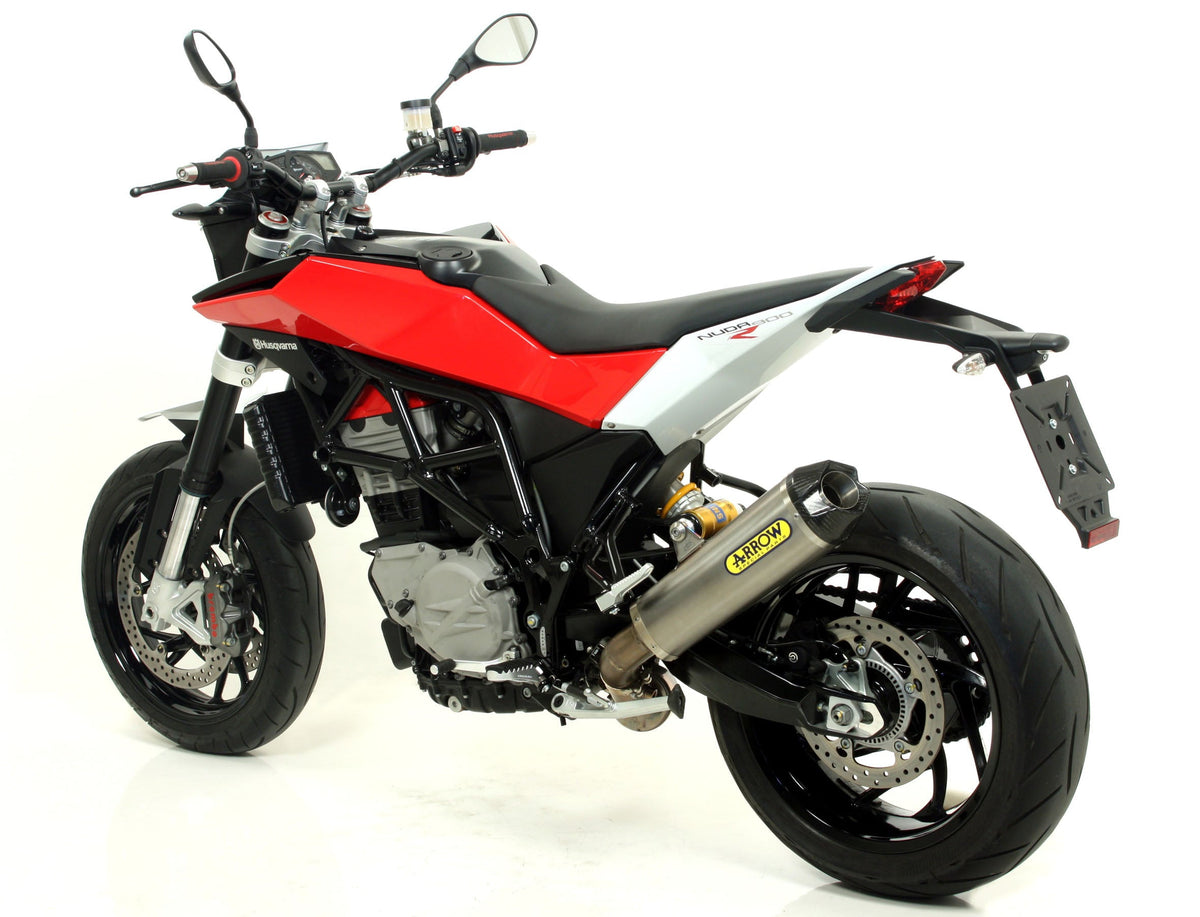 Arrow Works Titanium Slip On with Carbon End Cap - Husqvarna Nuda 900R