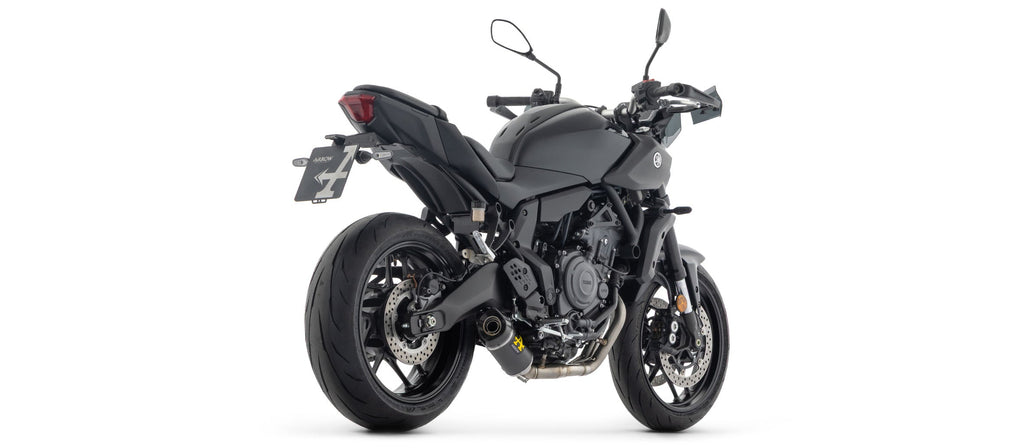 Arrow Full System Racing with Thunder Aluminium "Dark" Slip Ons - Yamaha MT-07