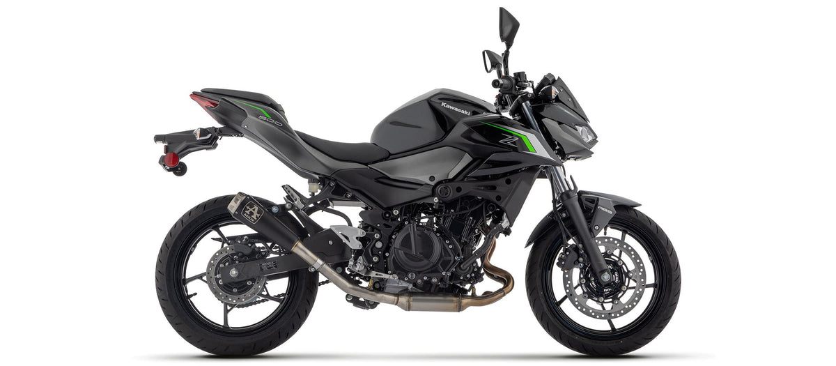 Arrow Pro-Race Nichrom "Dark" Slip On - Kawasaki Z500/Ninja 500 SE