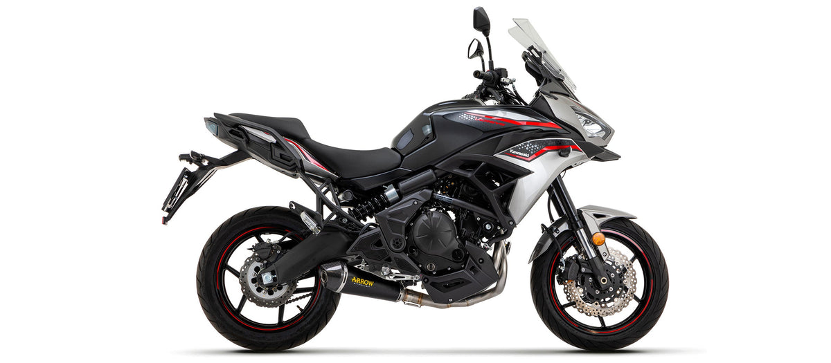 Arrow X-Kone "Dark" Slip On - Kawasaki Z650/Versys 650