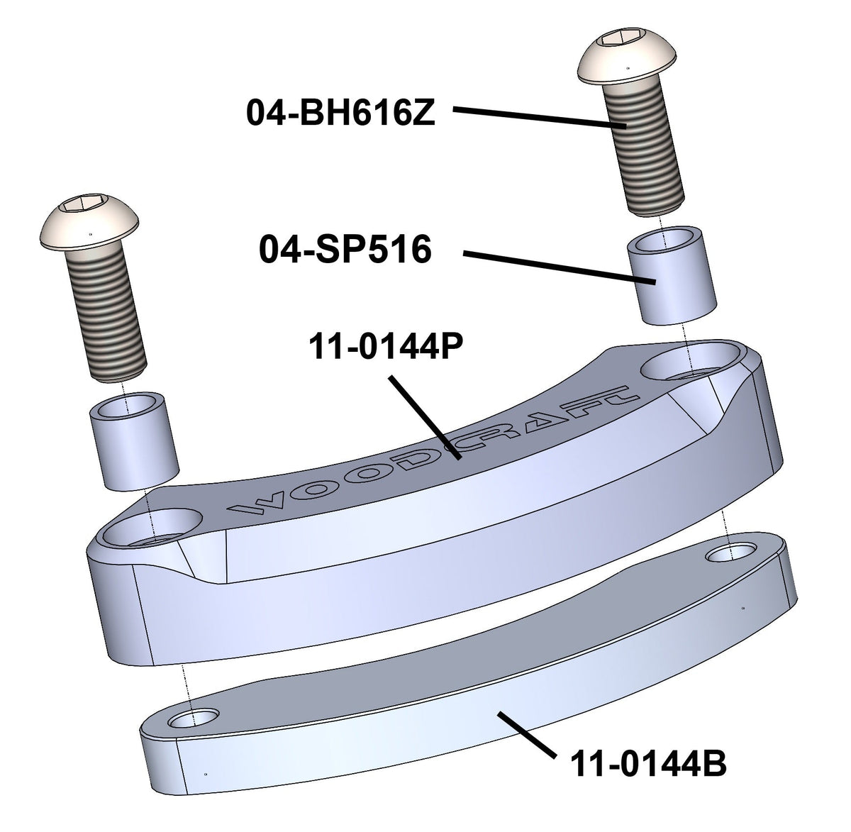 Woodcraft Kawasaki Ninja 400/500 Steering Stop