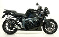 Arrow Maxi Race-Tech Aluminium "Dark" Slip On with Carbon End Cap - BMW K1300R/K1300S