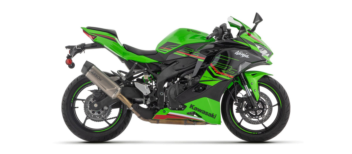 Arrow Indy Race EVO Titanium Slip On with Carbon End Cap - Kawasaki ZX400 Ninja ZX-4R ABS