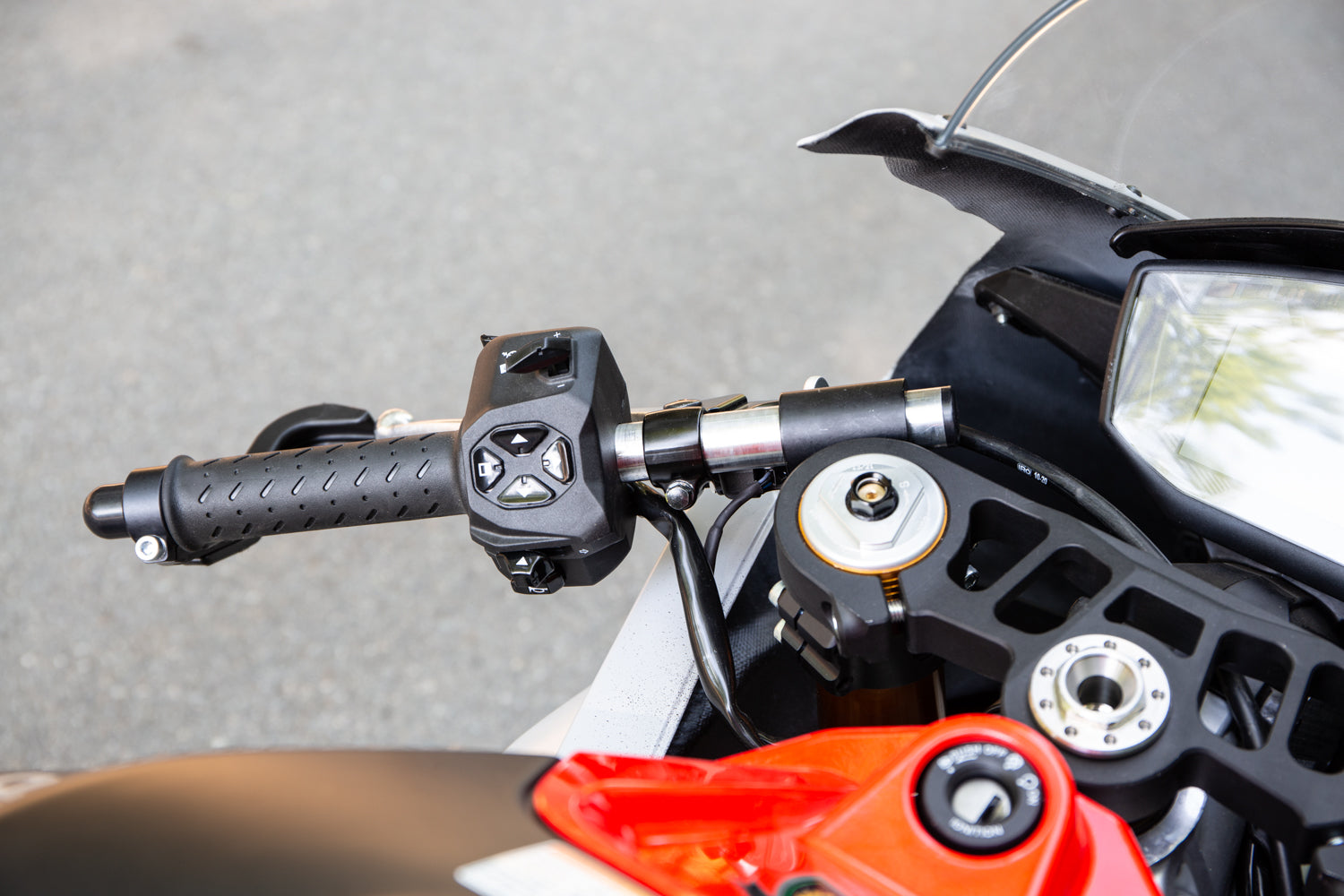 Woodcraft 12-1551-BXLA1 1" Riser Clipons for Aprillia RS660 w/ BXL and Reservoir mount