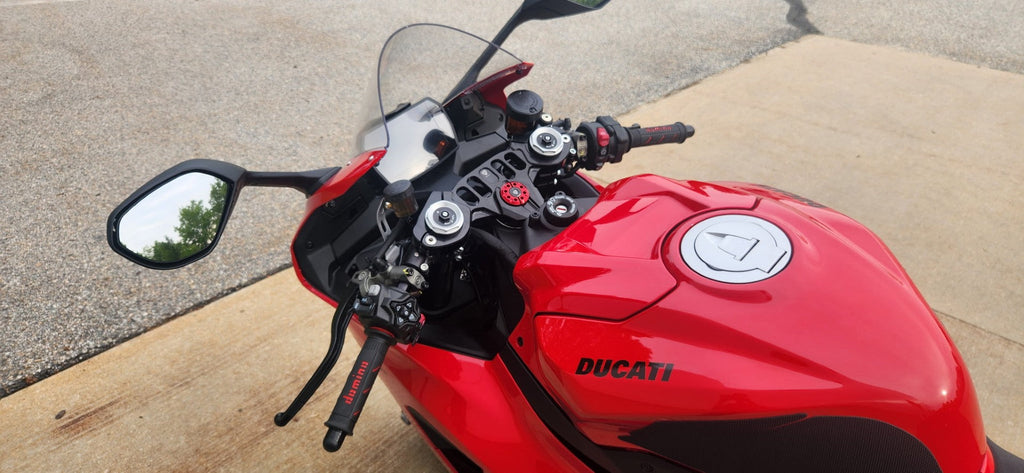 Woodcraft 12-2150-D1 Zero Offset Woodcraft Motorcycle Clip-ons for Ducati V2, V2S