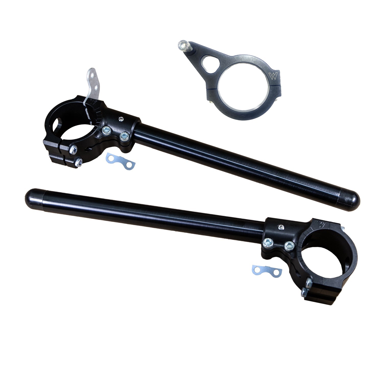 Woodcraft 12-2153-D1 Ducati V2/V4 53mm Zero Offset Clipons for Ducati V2/V4