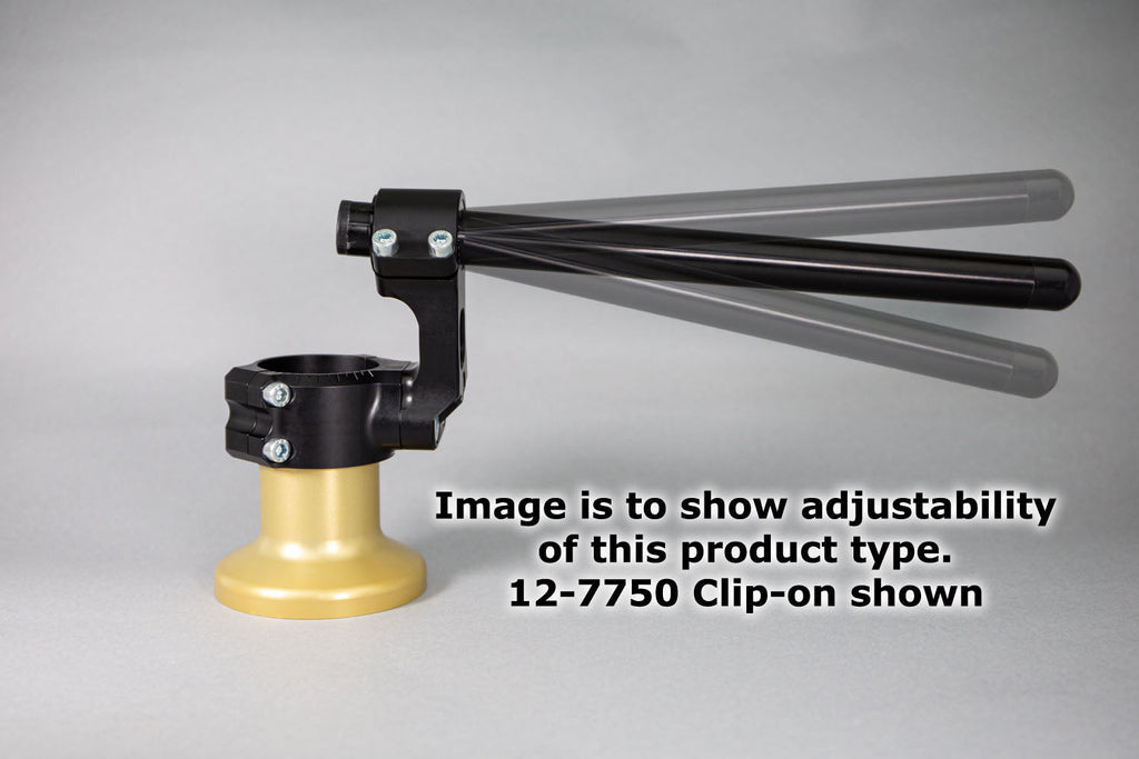 Woodcraft Yamaha R3 Side Mount 35mm Rise Adjustable Angle Clipon Risers w/ 11in Bars