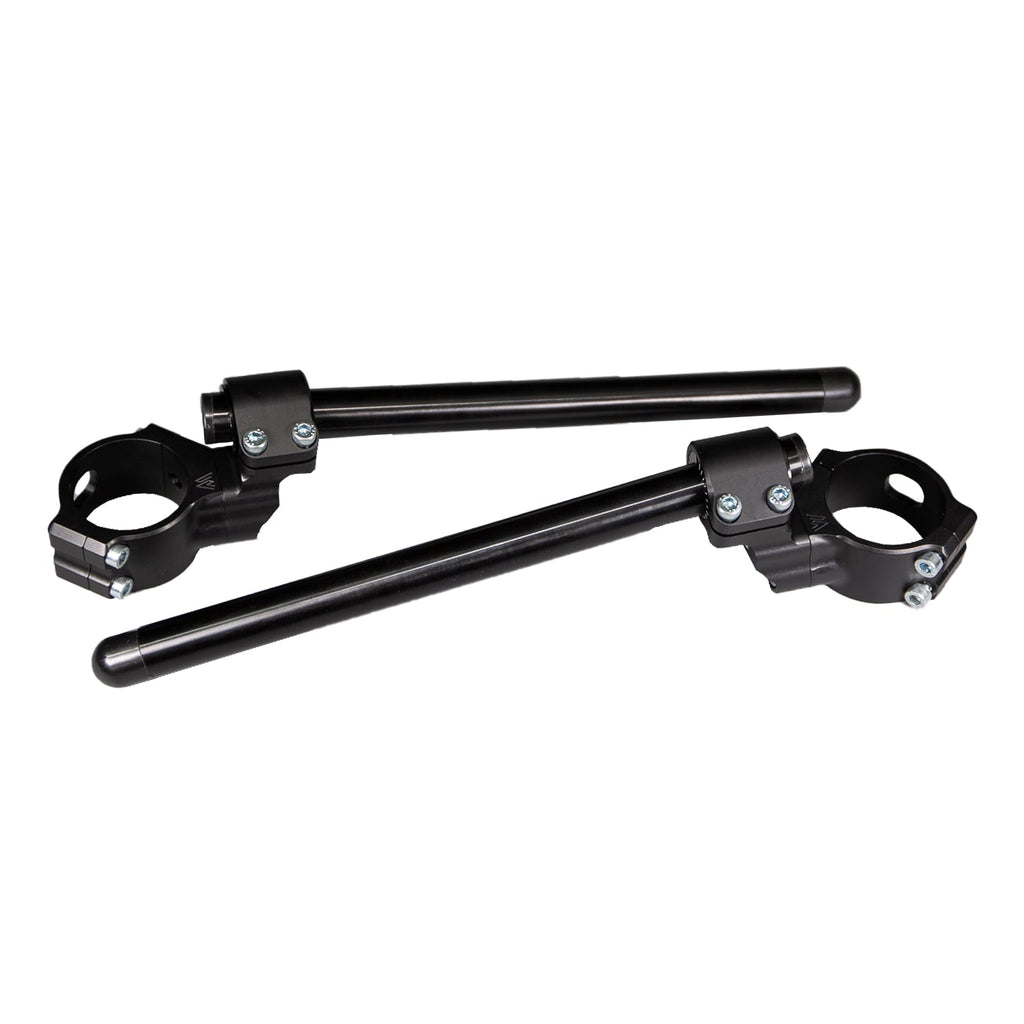 Woodcraft 35MM Rise Side Mount Adjustable Angle Clipon Risers for Kawasaki 2013+ ZX-6