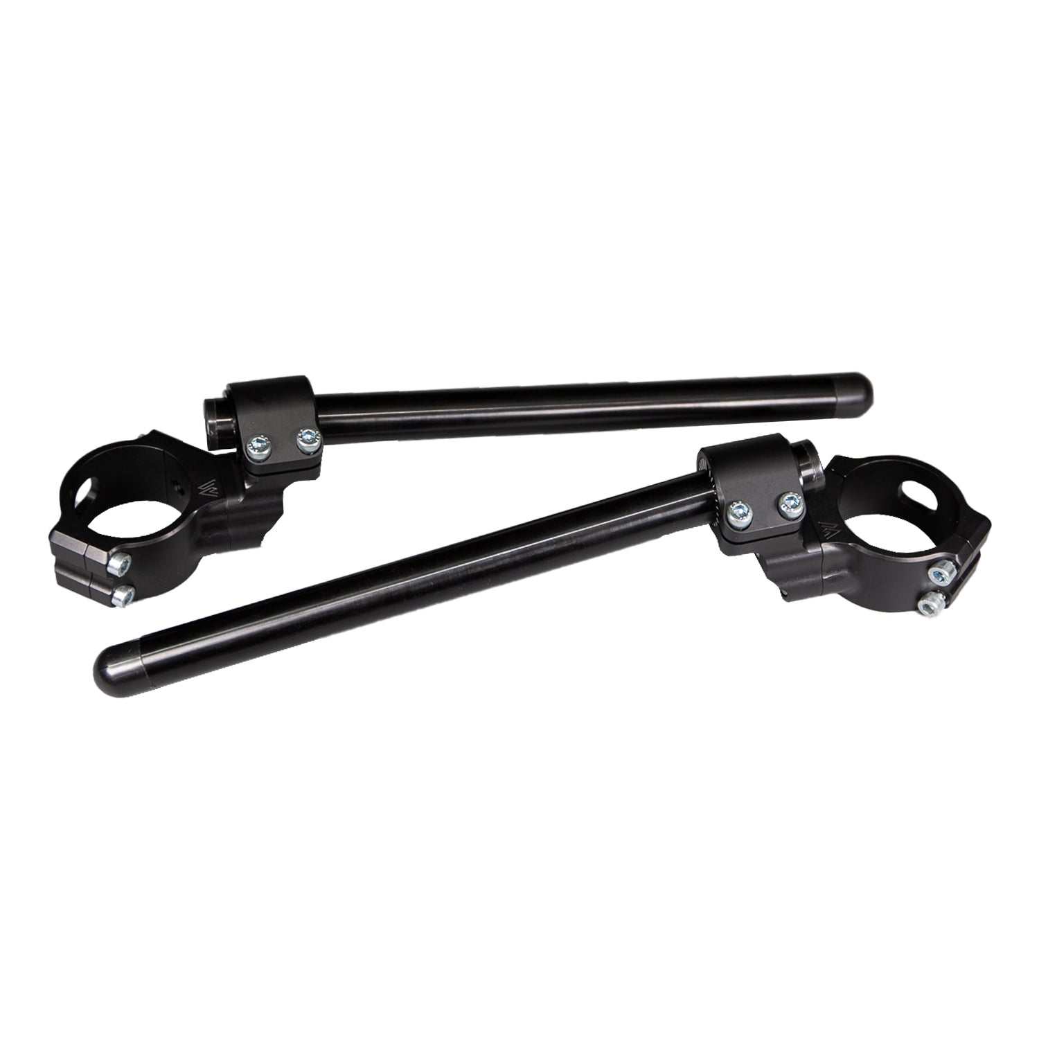 Woodcraft 35MM Rise Side Mount Adjustable Angle Clipon Risers for Kawasaki 2013+ ZX-6