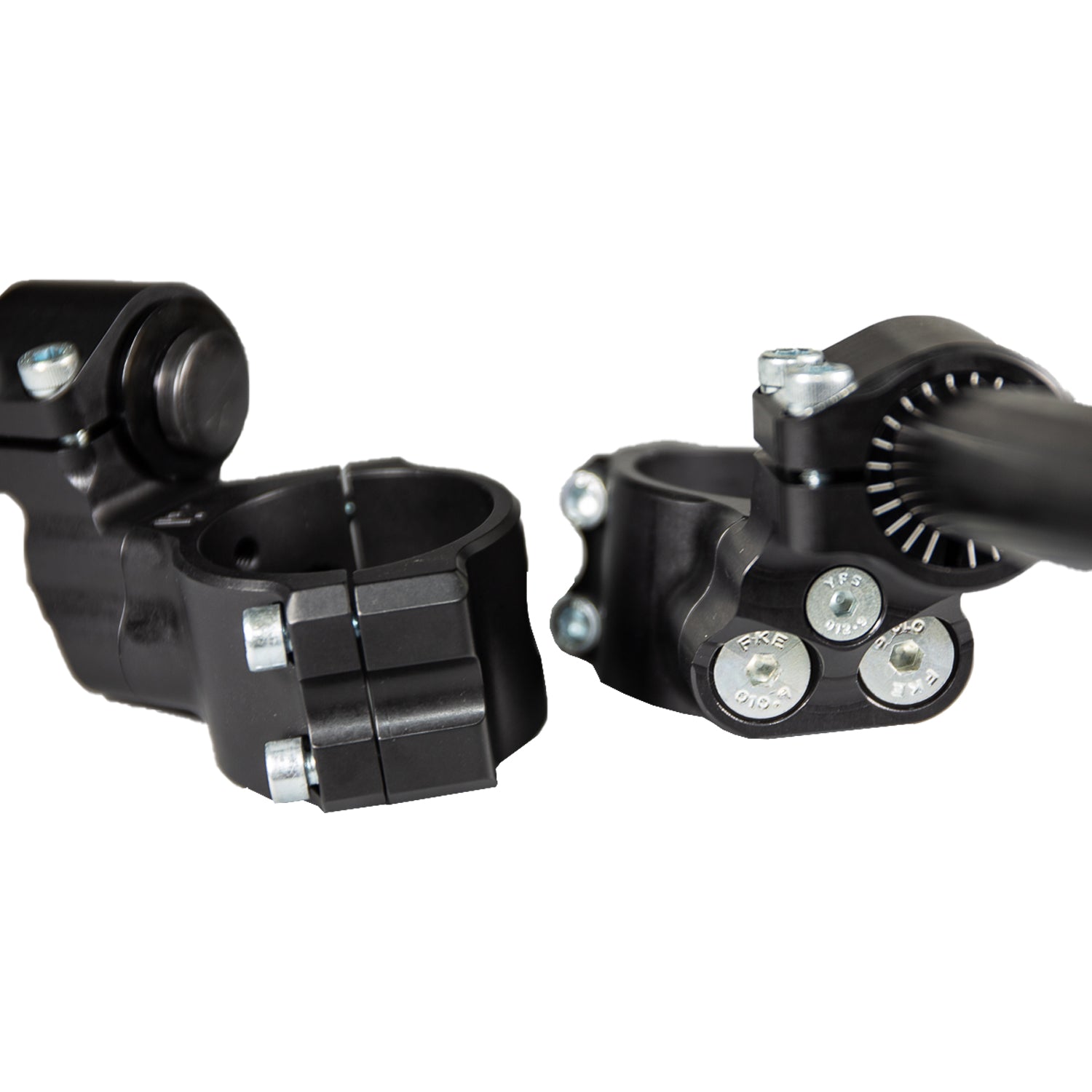 Woodcraft 35MM Rise Side Mount Adjustable Angle Clipon Risers for Kawasaki 2013+ ZX-6