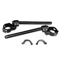 Woodcraft BMW S1000RR Side Mount 35mm Rise Adjustable Angle Clipon Risers, 55mm w/ OEM Clipon Delete
