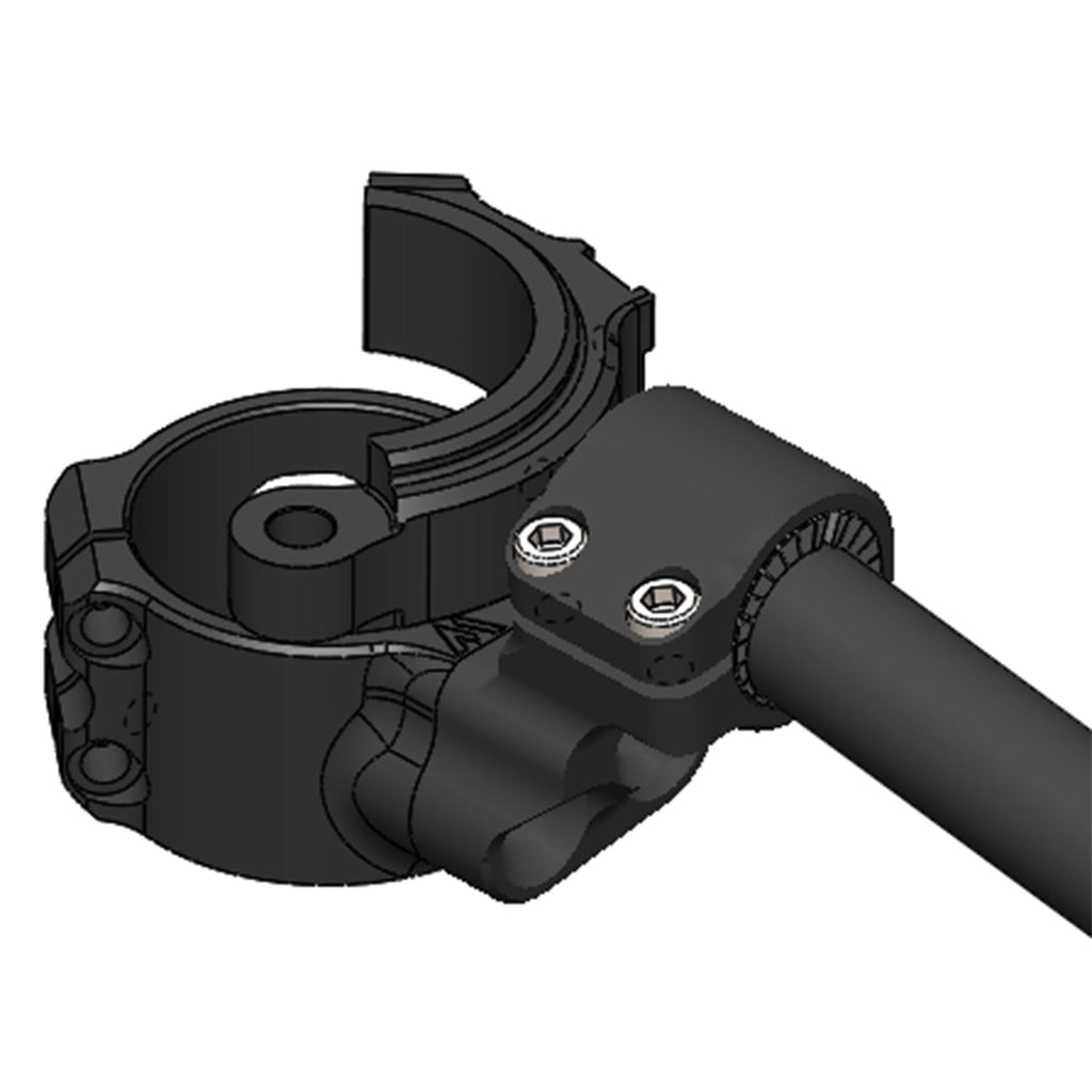 Woodcraft BMW S1000RR Side Mount 35mm Rise Adjustable Angle Clipon Risers, 55mm w/ OEM Clipon Delete
