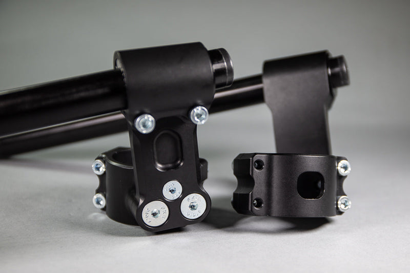 Woodcraft 75mm Rise Front Mount Adjustable Angle Clipon Risers (with special 1" bars)