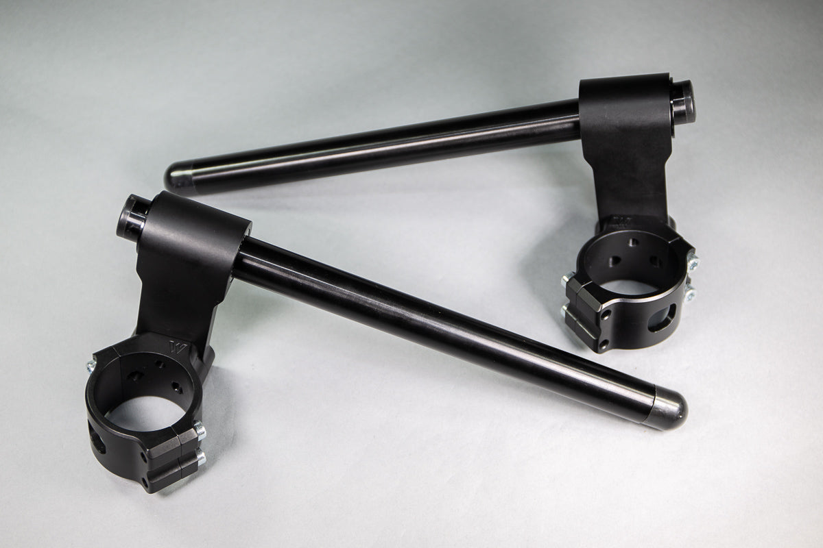Woodcraft 75mm Rise Front Mount Adjustable Angle Clipon Risers (with standard 7/8" bars)